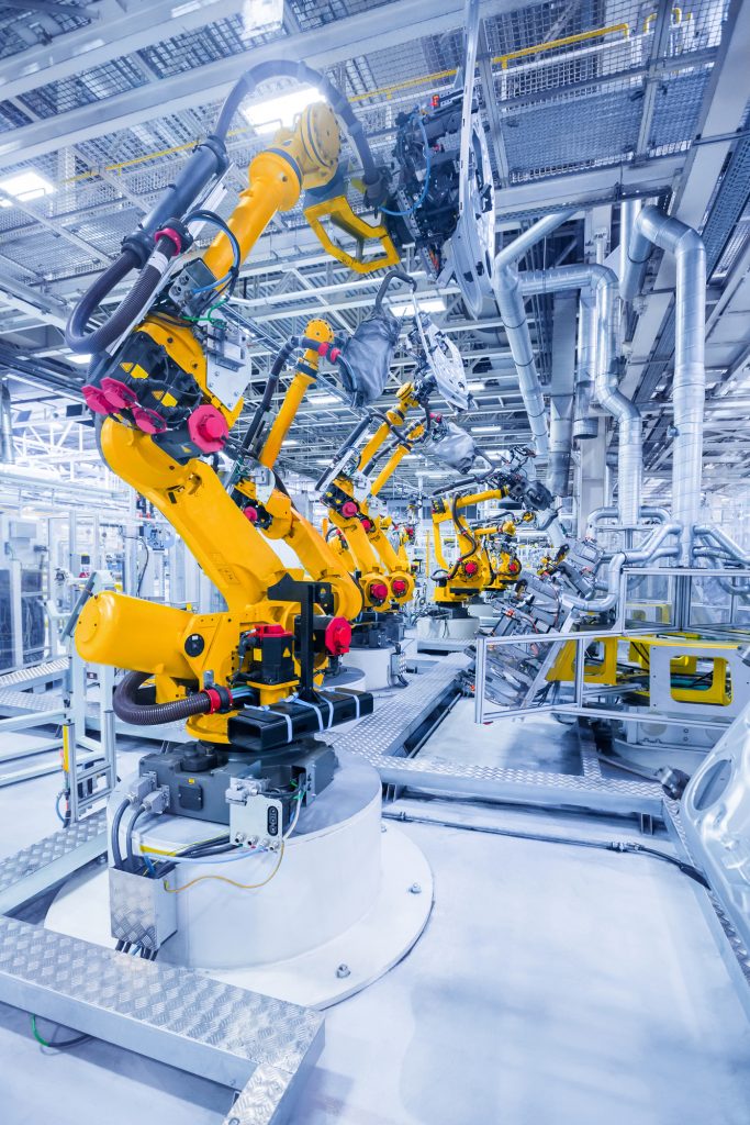 Robot in car factory